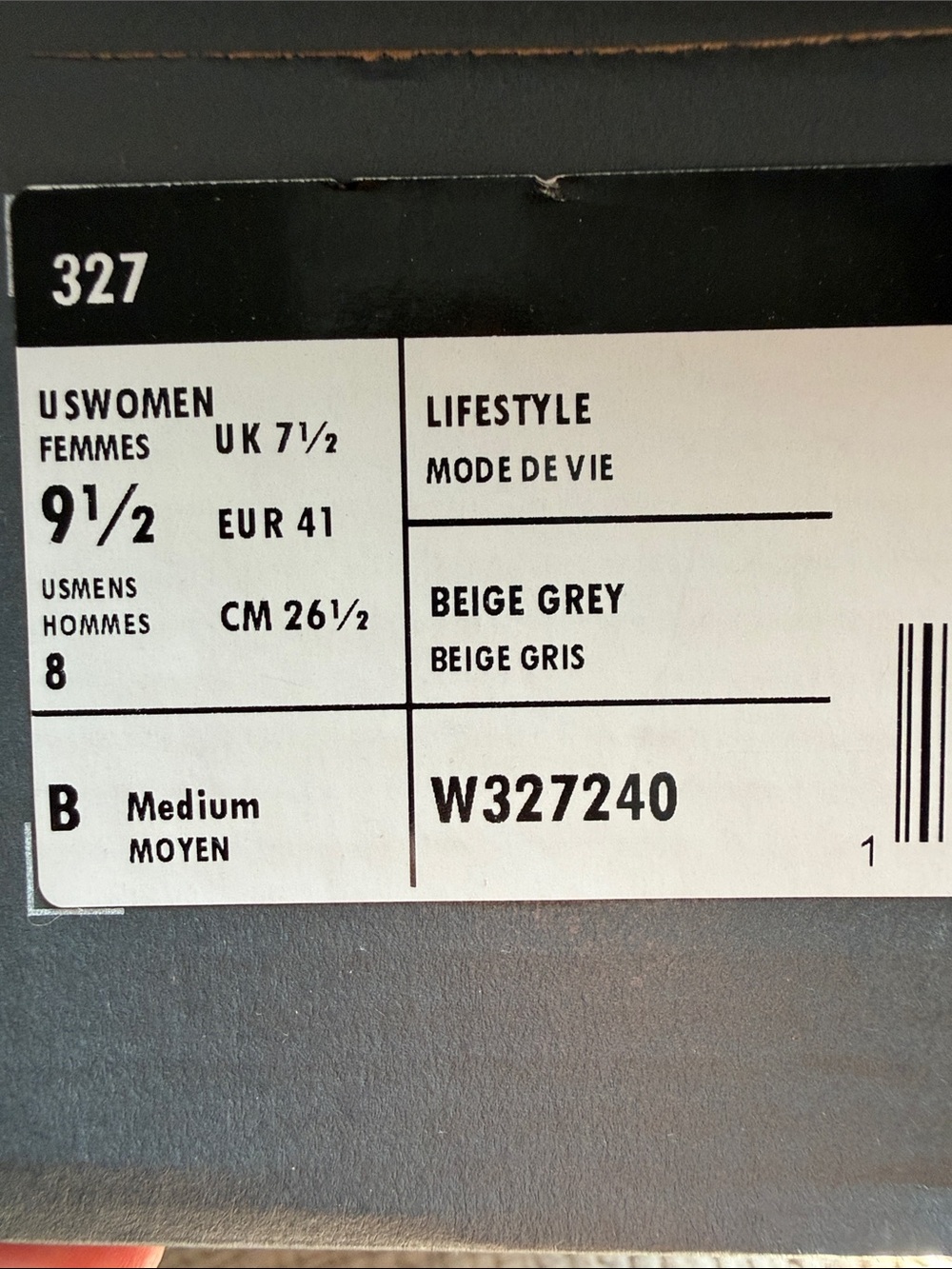 New Balance Beige Grey Women's Lifestyle Sneakers